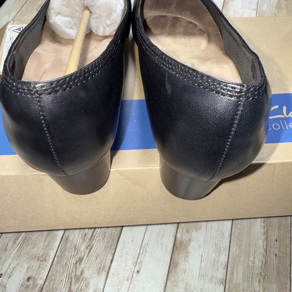 Clarks Women's Elanie Hope‎ Pump Black Size 11 Wide Black - Picture 2 of 11
